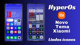 Novo Tema Xiaomi HyperOs Com Lindos Ícones Redmi/Poco