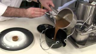 Galliot prepares his signature onion soup at The Tasting Room, Macau