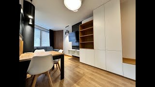 Modern two-room apartment for rent in Warsaw, Wola area on Skwer Kard street. Stefana Wyszyńskiego