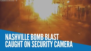 Nashville bomb blast caught on security camera