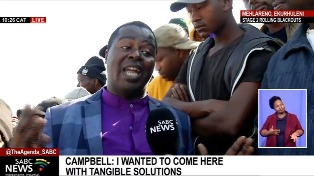 Tembisa Residents' Reactions To Mayor Campbell's Address - YouTube