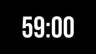 59 Minute Countdown Timer | Minimal