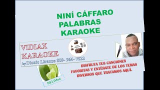 Nini Caffaro Palabras karaoke