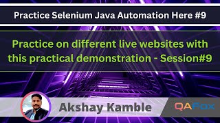 Selenium Java Automation - Practical Demonstration series on different websites - Part 9
