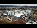 video drone timelapse of upmc memorial construction