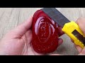 relaxing soap cutting asmr. satisfying soap and lipstick cutting. corte de jabón 965