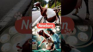 Newborn:A Mother Goat's Last Fight 🐐 #jesus #goat #newborn #love #newlife #rescue #pregnancy