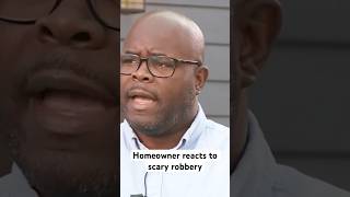 Man says he was inside when construction workers got robbed in his front yard #crime
