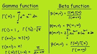 Beta Function and Gamma Function