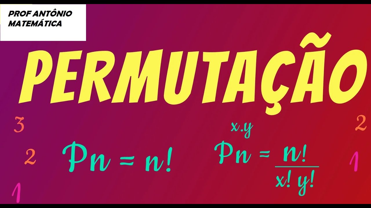 Análise Combinatória - Permutação Simples - Fatorial - YouTube