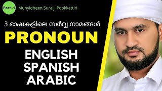 PRONOUNS IN ENGLISH, SPANISH \u0026 ARABIC  സർവ്വ നാമങ്ങൾ