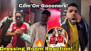 Dressing Room Crazy Scenes!🔥Bukayo Saka,Raya,Lewis Skelly Nwaneri,Gabby “Crazy Tunnel” Reaction😂