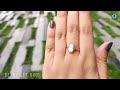 2.05 ct oval cut colorless moissanite ring bezel set ring cathedral ring solitaire ring