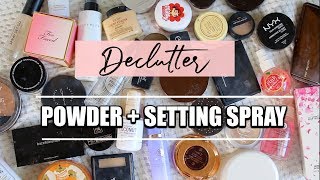 Makeup Collection + Declutter: Powders and Setting Sprays