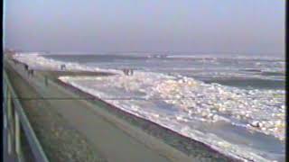 Januar 1993 - vereiste Nordsee in Wilhelmshaven