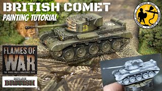 Flames of War (15mm) British Comet Tank Painting Tutorial