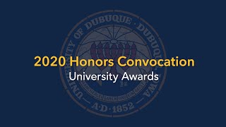 2020 Honors Convocation | University Awards