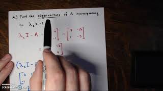 Finding Eigenvectors Corresponding to a Given Eigenvalue
