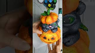МК/DIY Игрушка из ваты на Хеллоуин 🎃#ватнаяигрушка #игрушкаизваты #halloween #glue #handmade #diy