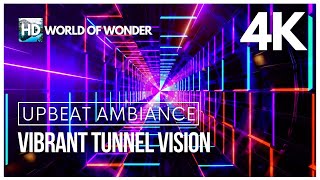 Vibrant Tunnel Vision Motion Background | HD WOW | 4 Hrs w/Music