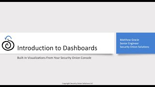 Security Onion Dashboards