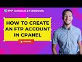 How to Create an FTP Account in cPanel || how to quickly add ftp account in cpanel profreehost