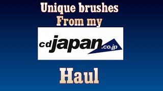 CD Japan Haul of super unique brushes from  Bisyodo, Houkodou, Mizuho, and Chikuhodo!