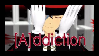 【柯南MMD】3/4组白黑红军装的[A]Addiction