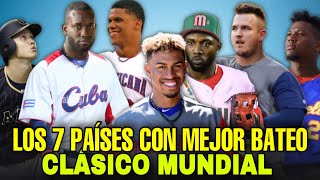 LOS 7 PAÍSES CON MEJOR ALINEACIÓN DE BATEO PARA EL CLASICO MUNDIAL DE BEISBOL 2023, MLB WBC BASEBALL