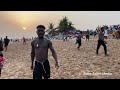 thousands of ghanaians celebrate new year at the takoradi beach 2023 akwaba