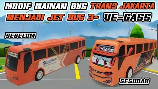 MODIF MINIATUR BUS,TRANS JAKARTA DI SULAP MENJADI BUS TELOLET JB 3+ VEGASS #miniaturbus