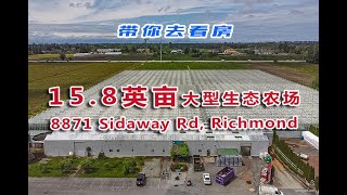 《带你去看房》第63集：航拍列治文15.8英亩大型生态农场 8871 Sidaway Rd, Richmond