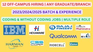 12 Off Campus | 2023/2024/2025 Batch | Any Graduate