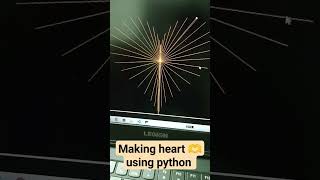 making beautiful heart using python turtle animation 🐢#python #technology #coding #viral #design 💫🫶