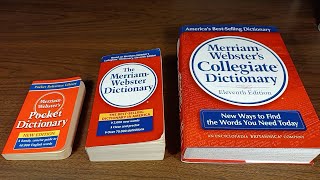 What size dictionary should I buy? (Pocket vs. Office vs. Collegiate)