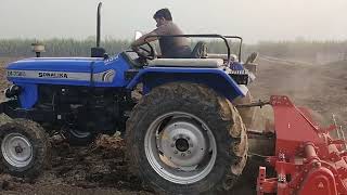 AGRIZONE का 8 फिट rotavator लेकर गलत किया सोनालिका 750 पर #ankitrajputkishanpariwar