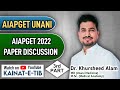 AIAPGET 2022 || Part 3 || AIAPGET || UNANI || DR KHURSHEED || KAINAT E TIB || Previous Year Paper