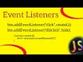 Events Listeners in JavaScript