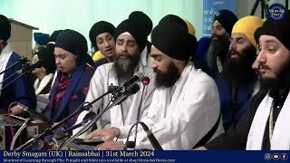 Bhai Kudhrit Singh Toronto | Derby Smagam | Rainsabhai 31 March 2024 | Gurbani Shabad Keertan