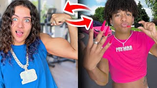 SWAP LIVES For 24 Hours!! Prymrr and Kane Bailey