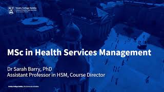 Study Health Services Management (M.Sc.) at Trinity