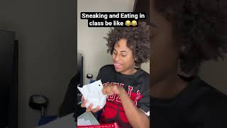 Sneaking and Eating in class be like! #comedy #shorts #viral #relatable #skits #roydubois
