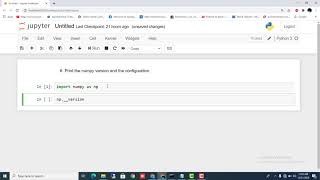 Print the numpy version and the configuration | Python Tutorial For Beginners #Shaheencodingzone
