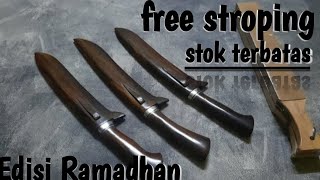 Pisau sembelih bungkuk udang || free stroping