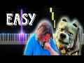 Steve's Dennis The Dog Goodbye Song - A Minecraft Movie - Ode To Dennis (Easy Piano Tutorial)