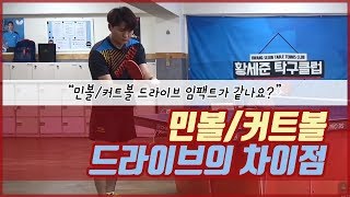 [Team Sejun] 민볼/커트볼 드라이브의 임팩트가 같나요?