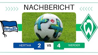 ⚽ Hertha BSC - Werder Bremen | 2:4 | 29. Spieltag - Nachbericht
