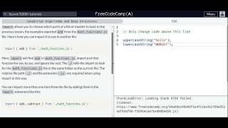 Lesson 22 | ES6 | Reuse JavaScript Code Using import