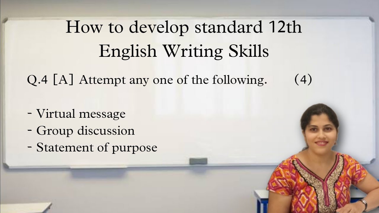 How To Develop Standard 12th English Writing Skills English 12th