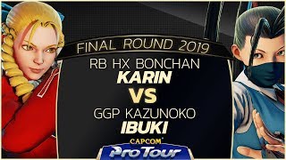 RB HX Bonchan (Karin) vs GGP Kazunoko (Ibuki) - Final Round 2019 - Day 1 Pools - CPT 2019